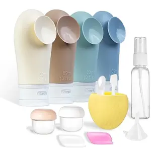 14-piece leak-proof travel set of 89ml bottles, essential travel accessories for women, suitable for toiletries