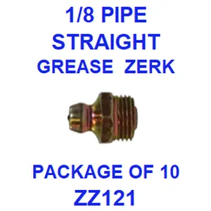 ZZ121  1/8  PIPE  GREASE  FITTING (10PACK)