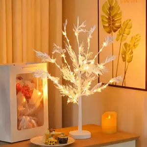 White Birch Coral Tree Lights, Valentine's Day Decor, Ambient Lighting Fixtures—Warm White & Colorful Lights, USB + Battery Powered, Bedroom Lighting, Ideal for Wedding, Valentine's Day, and Christmas Decorative Illumination