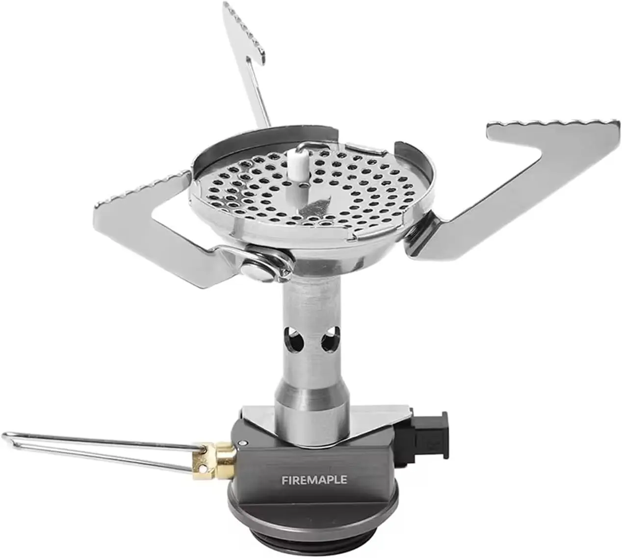 Fire-Maple Greenpeak 1 Camping Stove with Piezo Ignition Portable Gas Stove | Fast Boiling, Fuel Efficient Design, Ultralight, Built-In Piezo Igniter, Micro Windshield, EN417 Valve, Durability, 85G (3Oz)