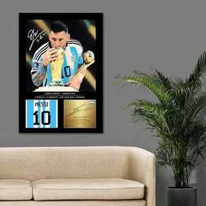 LIONEL MESSI 10, Inspirational Wall Art, Messi Poster, Pop Culture Icon, Football Legends Art, Poster Print Unframed, Messi Gift, Sport Home Decor
