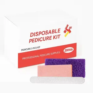 TP Plastic 3-in-1 Pedicure Kit Disposable - 200 Sets for Salon & Home Use | Ideal for Smooth Feet & Toes