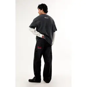 Budweiser Men's by Pacsun Double Knee Carpenter Baggy Jeans