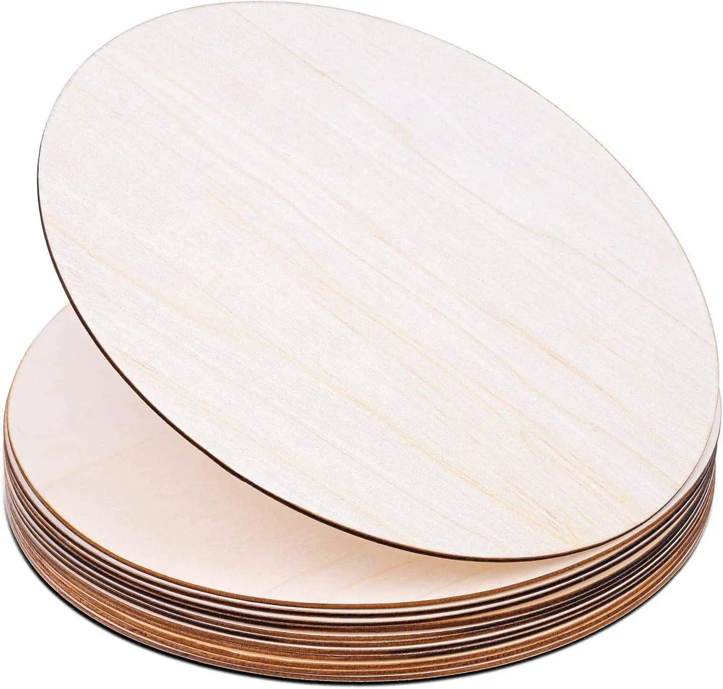 Wood Circles for Crafts,  12 Pack 12 Inch Unfinished Wood Rounds Wooden Cutouts Crafts
