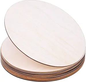 Wood Circles for Crafts,  12 Pack 12 Inch Unfinished Wood Rounds Wooden Cutouts Crafts