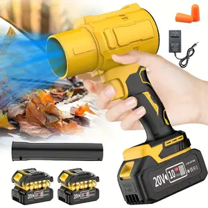 Turbo air dryer, 50,000 RPM electric cordless blade dryer with long nozzle, high-pressure air dryer, 20V jet dryer, jet dryer car dryer, handheld snow dryer, suitable for home and outdoor use, for drying leaves and dust, a birthday or holiday gift.