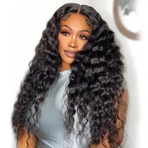 Hot Loose Deep Wave 13x4 Lace Front Human Hair Wigs Transparent Lace Wig For Women