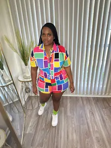 COLOR BLOCK SHORT SET