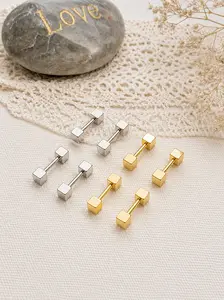 Cube Stud Earrings set