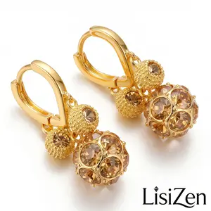 Durian Hoop Earrings 14K Gold Plated Unique Fruit Inspired Earrings Sparkling Rhinestone Statement Jewelry, Trendy Hoop Earrings for Women Gift DZEH3307