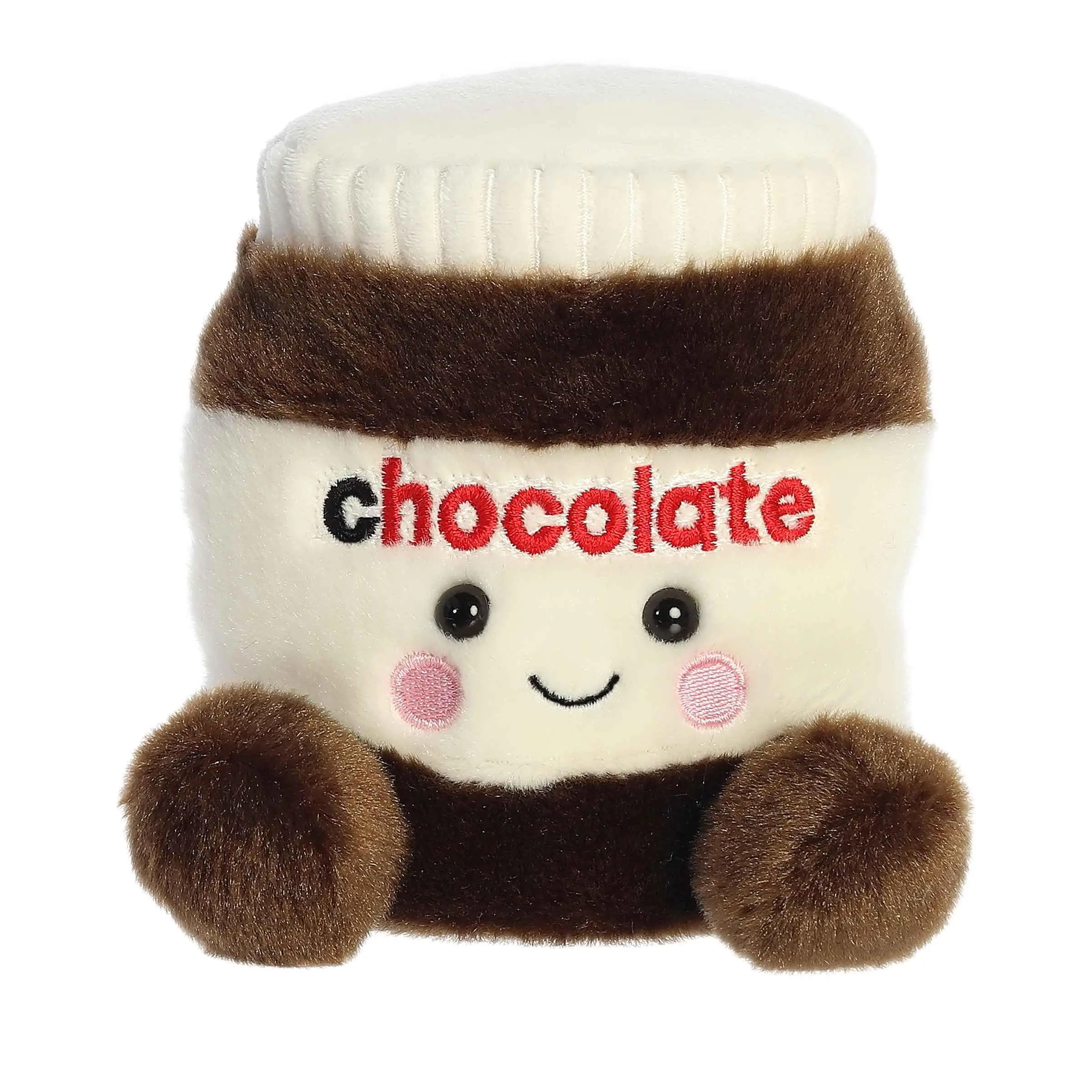 Aurora Adorable Palm Pals Silky Chocolate Spread Stuffed Animal - Fun Collectible Plush for Kids and Adult Collectors - Perfect for Decorating Rooms and Birthday Gifts - Brown 4.5 Inches