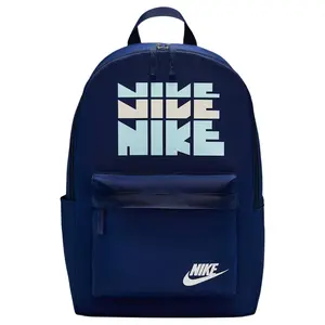 Nike Heritage 25L Large Capacity Backpack with Logo Design, Polyester Material, Women's Glacier Blue