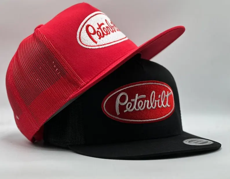 [BUY 2 FOR 1 PRICE] Peterbilt Embroidered Flat Bill Trucker Hat