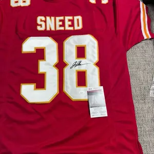 L'Jarius Sneed Signed Autograph Custom Jersey - Kansas City Football team - JSA Coa