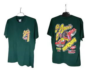 Vintage 1996 St. Louis Supercross T-Shirt featuring Jeremy McGrath Cotton Crew Neck Tee
