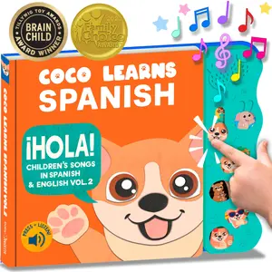 Musical Spanish Sound Book for Kids  | Press & Listen! | Vol. 2
