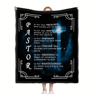 Pastor Appreciation Gift Appreciation Flannel Blanket for Pastor Birthday Father's Day Christmas Easter Church anniversary Baptism Wedding Confirmation
