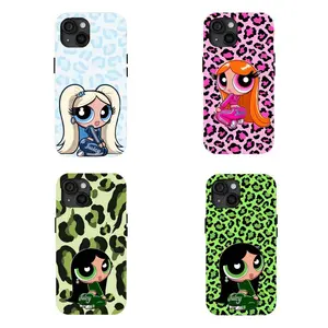 Y2k Fashion Powerpuff girls Phone case 90s Cartoon Phone Case Compatible for iPhone 17Air 16Promax 15 14 13 12 11 and for Samsung S21-S25 Perfect Gift for Her/Him Girly Phone Cases