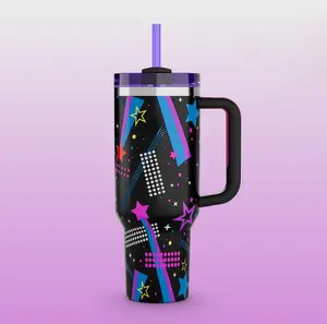 Valentine's Day Limited Edition 40 0z H2.0 TumblerwithHandle, Double Walled Vacuum Insulated StainlessSteelWater Bottle,Premium  Drinkware Containers