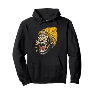 Men's Hoodies  Hoodie  Gorilla Inked Flash Old School Ink Addict Traditional Tattoo Pullover Hoodie