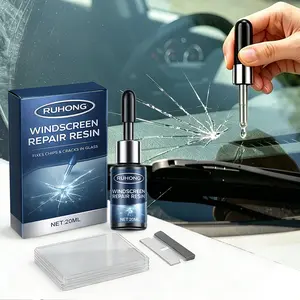 Automobile Glass Repair Kit for Windshield Rearview Mirror Window DIY Quick Chips and Cracks Resin Repair Liquid Durable Fixing for All Car Glasses