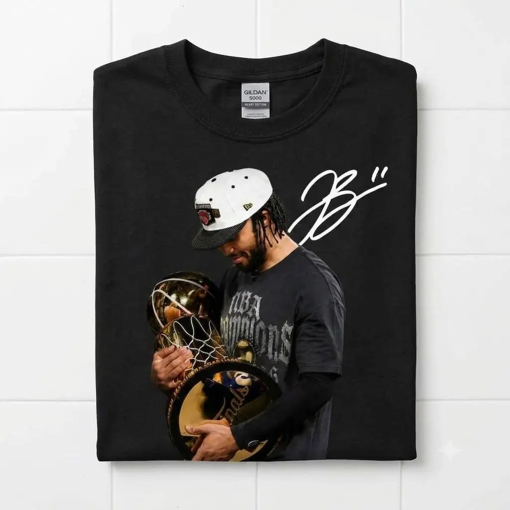 Jalen Brunson "THE KING OF NEW YORK" Graphic T-Shirt, Championship Basketball Fan Shirt, Unisex Gift for Fans Womenswear