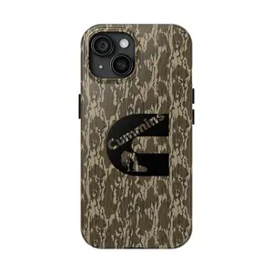 Vintage Cummins Girl Bottomland Camouflage Two-In-One Film Case - Durable, Shock-Absorbing, and Trendy Protection - for iPhone17 16, 15, 14, 13, 12 Plus, Pro, Max, and Samsung S25-22 Perfect Birthday Gift for Friends