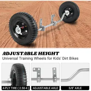 Adjustable Training Wheels for Kids Dirt Bikes, Universal Fit for Honda Yamaha Razor 49cc 50CC Motorcycles
