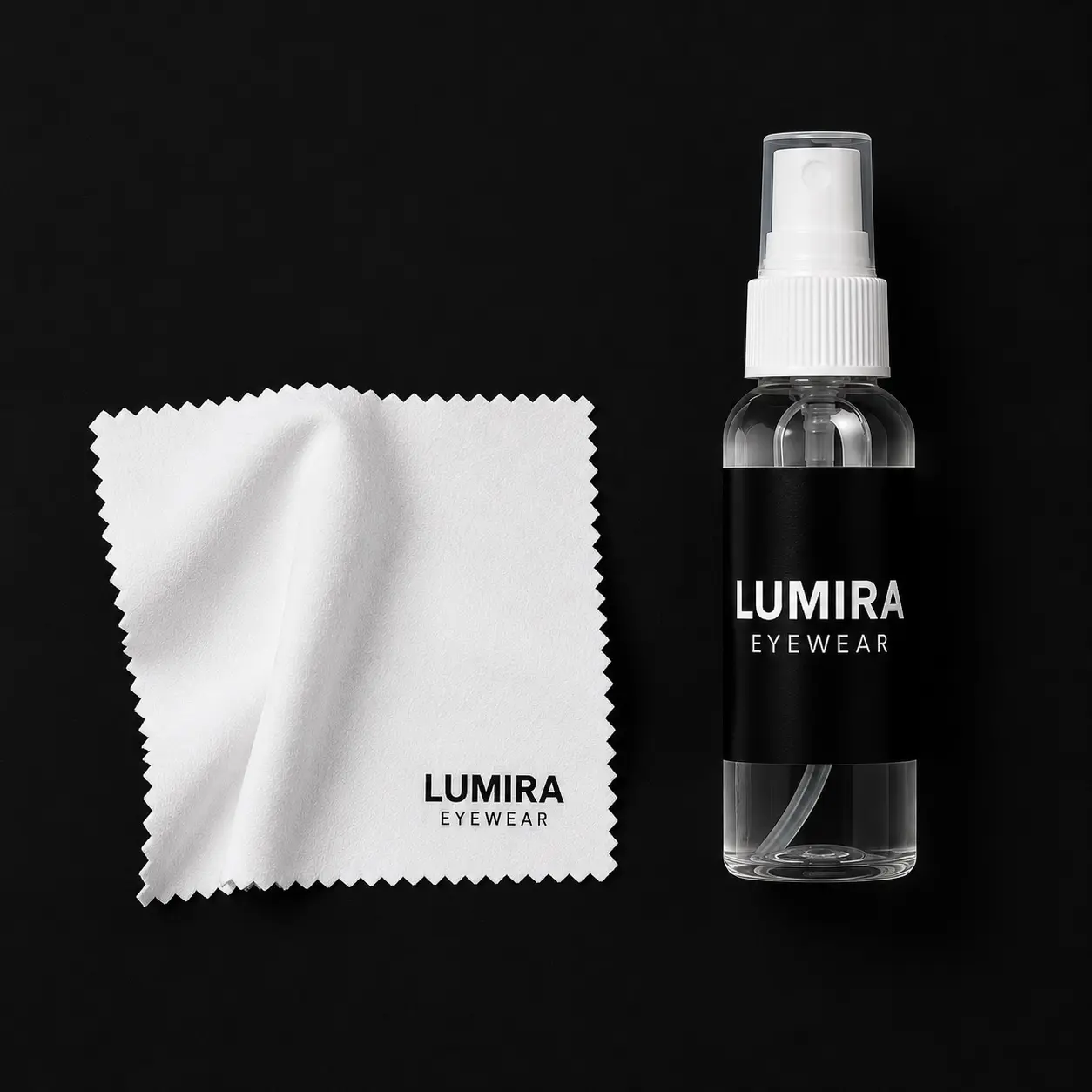 Lumira Signature Care Kit – 2 oz Lens Spray + Premium Microfiber Cloth