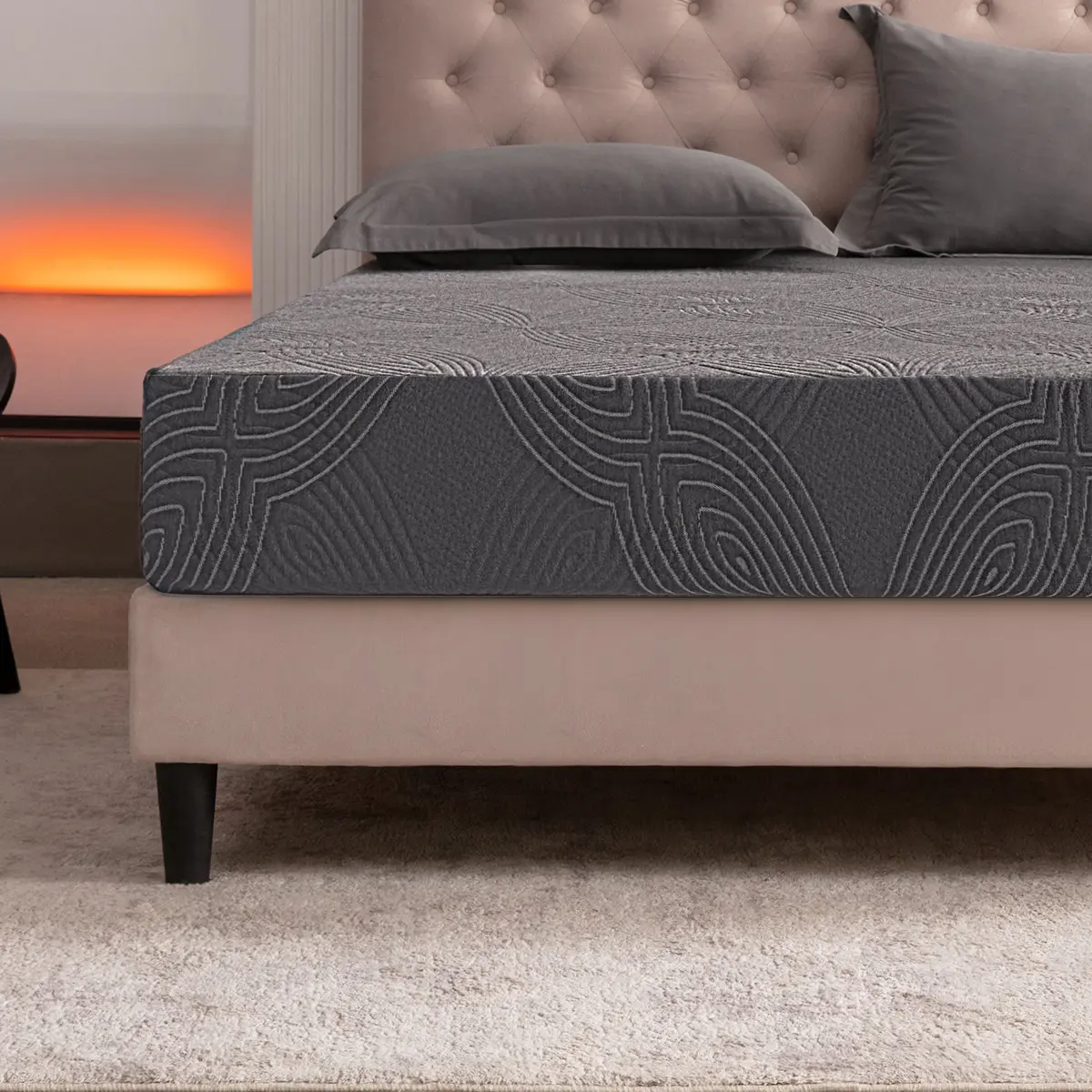 Gelsea Cooling Gel Memory Foam Mattress Made in USA,Hybrid Mattress with Breathable Cover,Bed in a Box,Pressure Relieving,CertiPUR-US Certified…