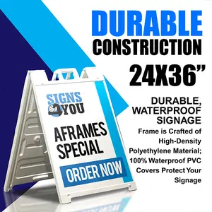 A-Frame sign, sidewalk sign, burriquito, custom sign, signs, outdoor sign, indoor sign, banners, coroplast, rigid sign, printing, billboard, t-shirts, metal sign, foamboard signs, PVC signs, plastic sign, sandwich board sign