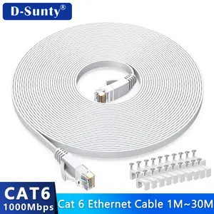 Cat6 Ethernet Cable Flat RJ45 Computer Internet LAN Network Ethernet Patch Cable Cord Ethernet Cable Cat 6