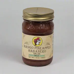 Buc-ee's Mango Pineapple Habenero Salsa - Mild, 14 oz, Tropical Sweetness, Mild Habanero Heat, All-Natural Ingredients, Ideal for Dipping & Topping - Salt, Flavor