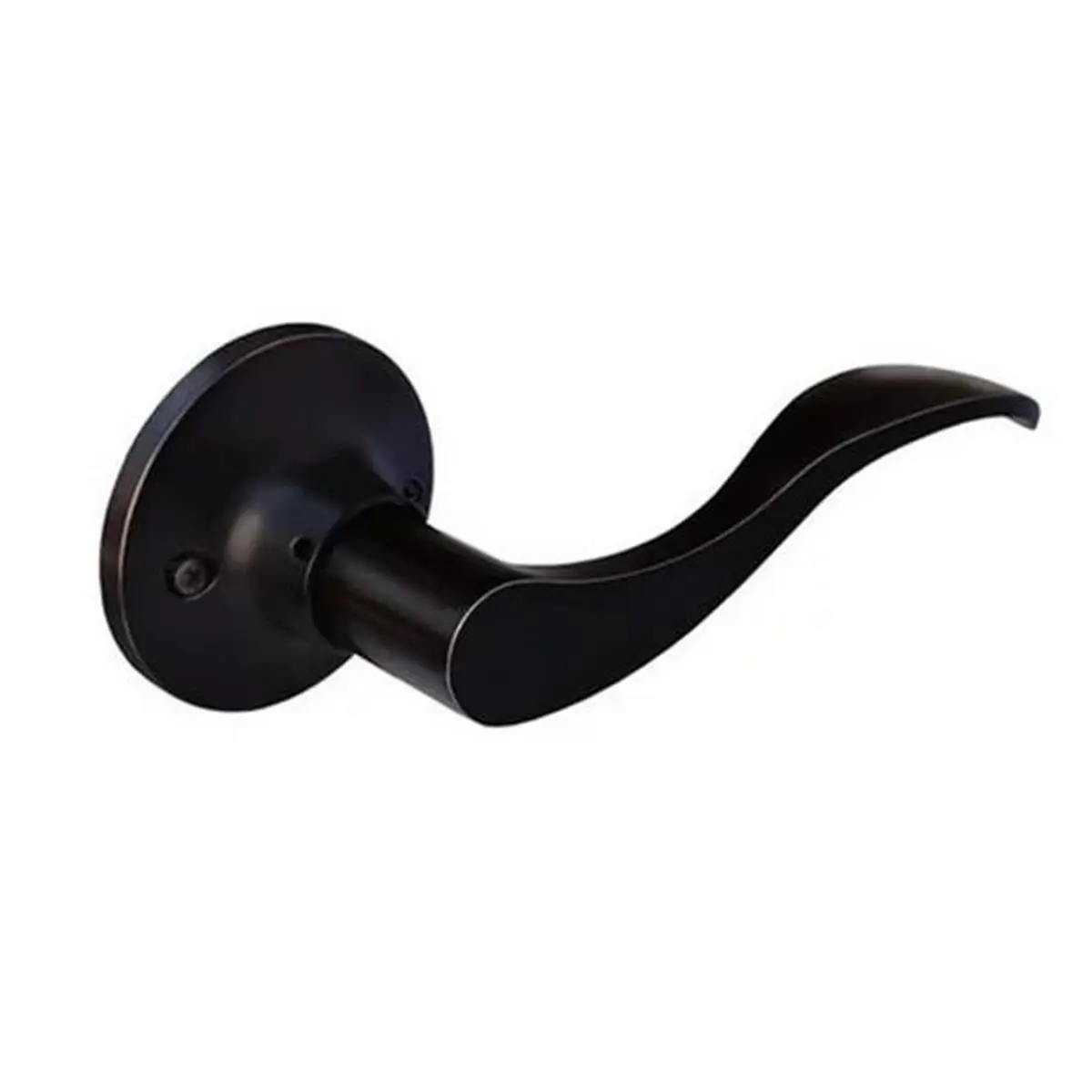 Constructor Prelude Dummy Right Lever Door Lock with Knob Handle Lockset - Oil Rubbed Bronze, Handle Doorknobs, Lever Style Doorknobs