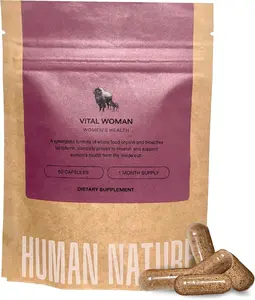 Human Nature Natural Vital Woman Daily Bison Vitamin Supplement, Supports Iron Balance and Steady Energy, Prenatal & Pregnancy Nutritional Support