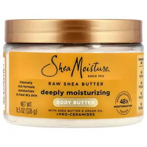 SheaMoisture Deeply Moisturizing Body Butter, Raw Shea Butter, 11.5 oz (326 g)
