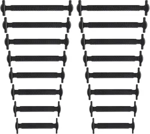 No Tie Shoe Laces Stretchy  Elastic Lazy Shoelaces Rubber Flat Shoe Ties One Size Fits All  Adults