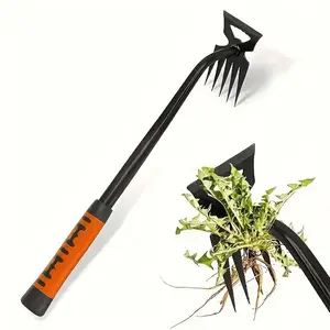 Weed Removal Tool, Garden Hoe for Soil Aeration, Dandelion Control Spade, Manganese Steel Weeding Rake, Essential Gardening Equipment