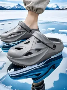 Men's Plain Clogs, Casual Comfortable Breathable Non-slip Sandals for All Seasons, Fashionable Shoes for Indoor & Outdoor Wear