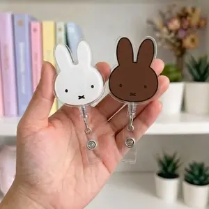 Bunny Rabbit Badge Reel Accessory The Miffy & Friends Combo Best Gift For You