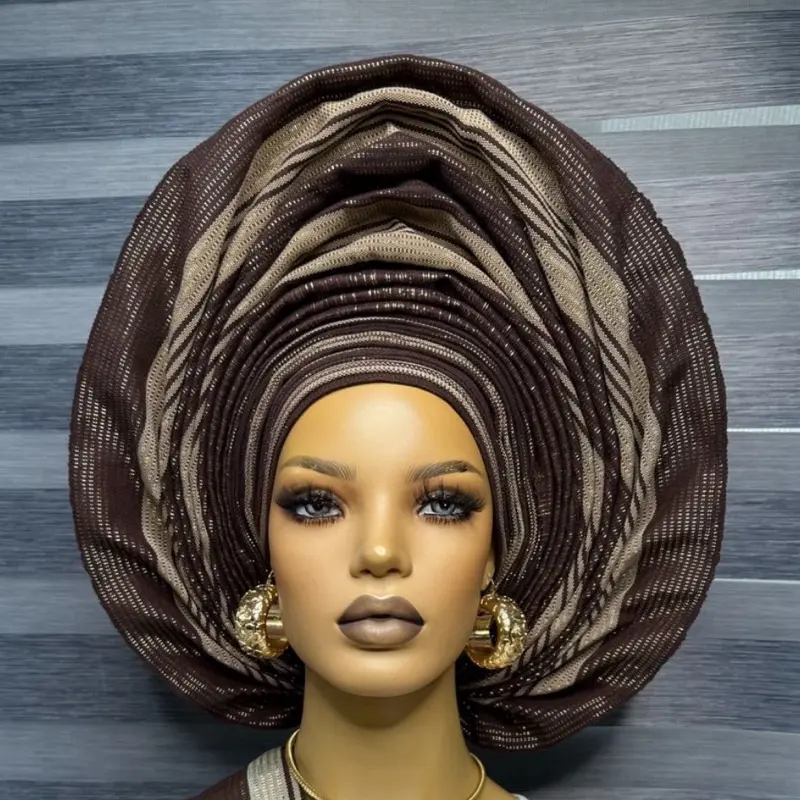 African/Nigerian Big and Bold Auto-Gele for Special  display picture 1