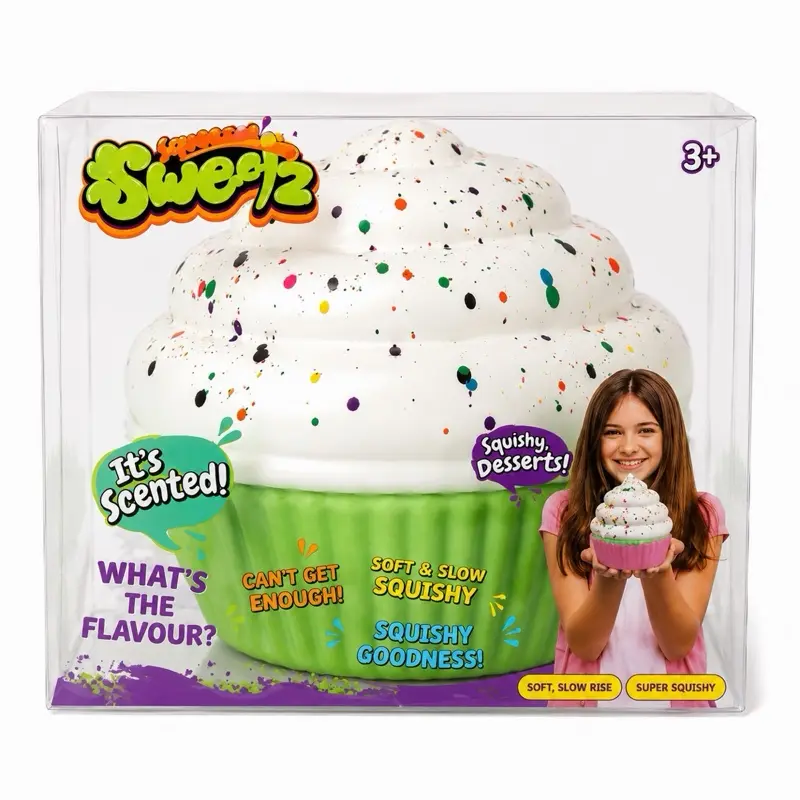 Sweetz Scented Cupcake Squishy Toy –  Cupcake Slow Rise Sensory Squish – Ages 3+