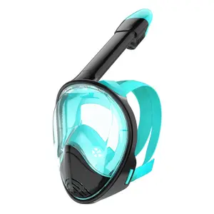 Full Face Diving Mask, Snorkel, 1 Set Anti-fog & Anti-leak Diving Mask with Breathing Tube & Camera Bracket, Water Sports Equipment for Scuba Diving & Swimming Adventure