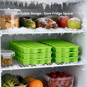 Honeycomb Silicone Ice Tray - 37 Grids Hexagonal Ice Cube Mold For Perfectly Shaped Ice Cubes And Ice Balls