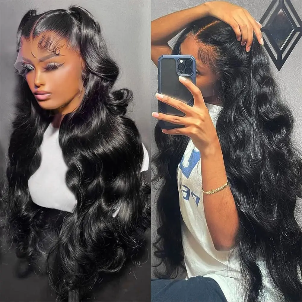 Bling Hair 34 36 Inch 13x4 Lace Front Human Hair Wigs Brazilian Body Wave 13x6 HD Lace Frontal Wigs 4X4 Lace Closure Wig For Women
