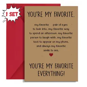 Heart Shaped TMother's Day Card for Mother,hemed Letter Pattern Greeting Card, Custom Message Card, 1 Count Sweet Romantic Greeting Card with Envelope,Multi-Purpose Holiday Card for Men & Women, Positive Message Card