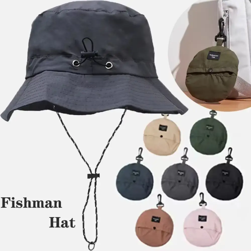 Unisex Adults' Waterproof Sun Bucket Hat - UV Protected, Adjustable Chin Strap, Skin-Friendly, Foldable Packable with Storage Pouch, Ideal for Camping, Summer Outdoor Adventures, Sun Hat