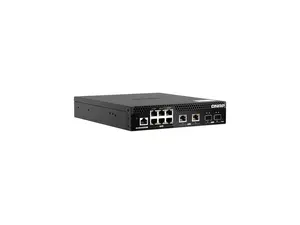 QNAP - 8 Ports - Manageable - 10 Gigabit Ethernet, 2.5 Gigabit Ethernet - 10GBase-T, 10GBase-X, 2.5GBase-T - 2 Layer Supported - Modular - 40 W Power Consumption - Twisted Pair, Optical Fiber - Rack-m