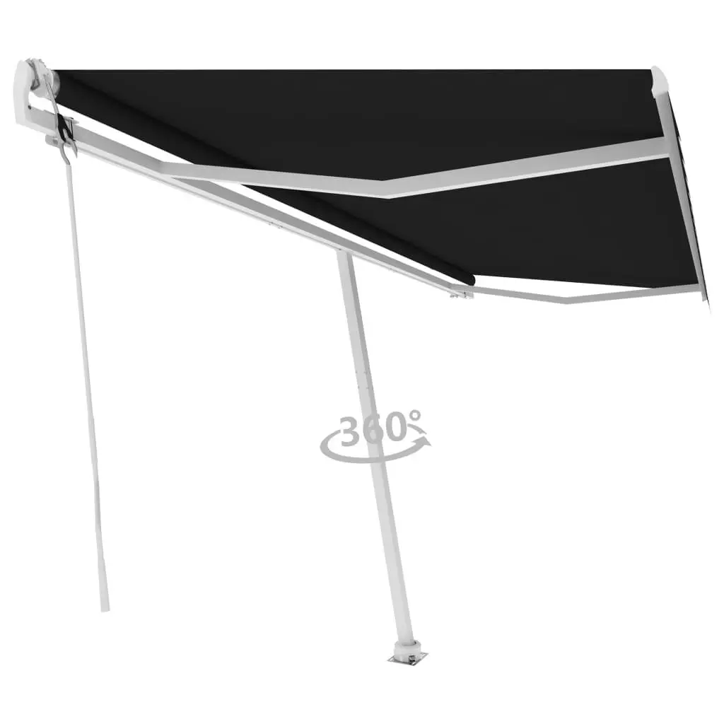 Freestanding Automatic Awning 196.9"x118.1" Anthracite