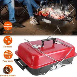 GeerTop Portable Stainless Steel BBQ Grill - Lightweight and Convenient for Outdoor Cooking on-the-Go